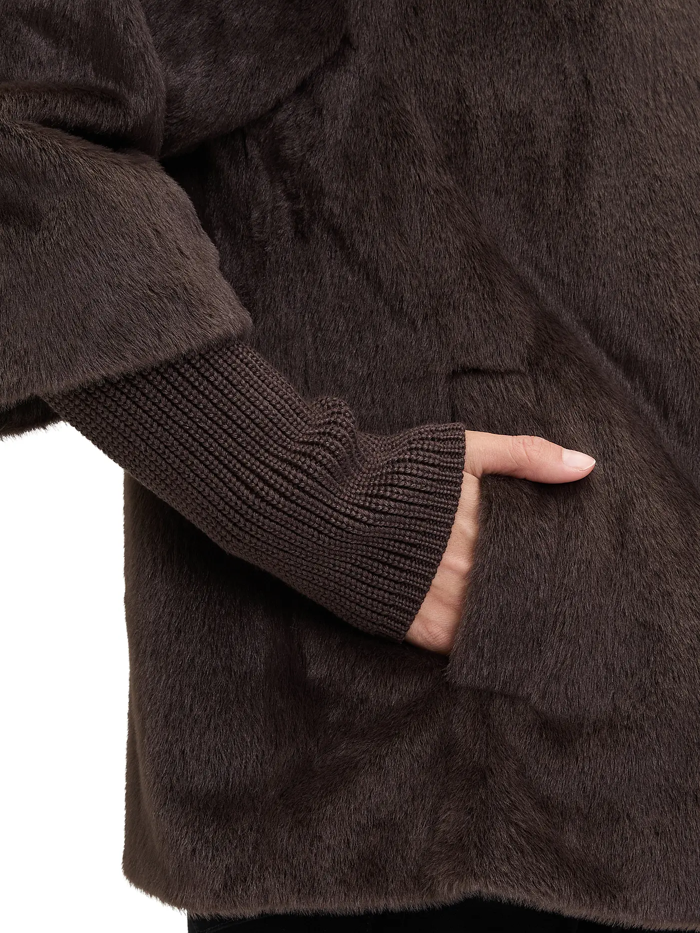 BETTY BARCLAY | Jacke in Felloptik | braun