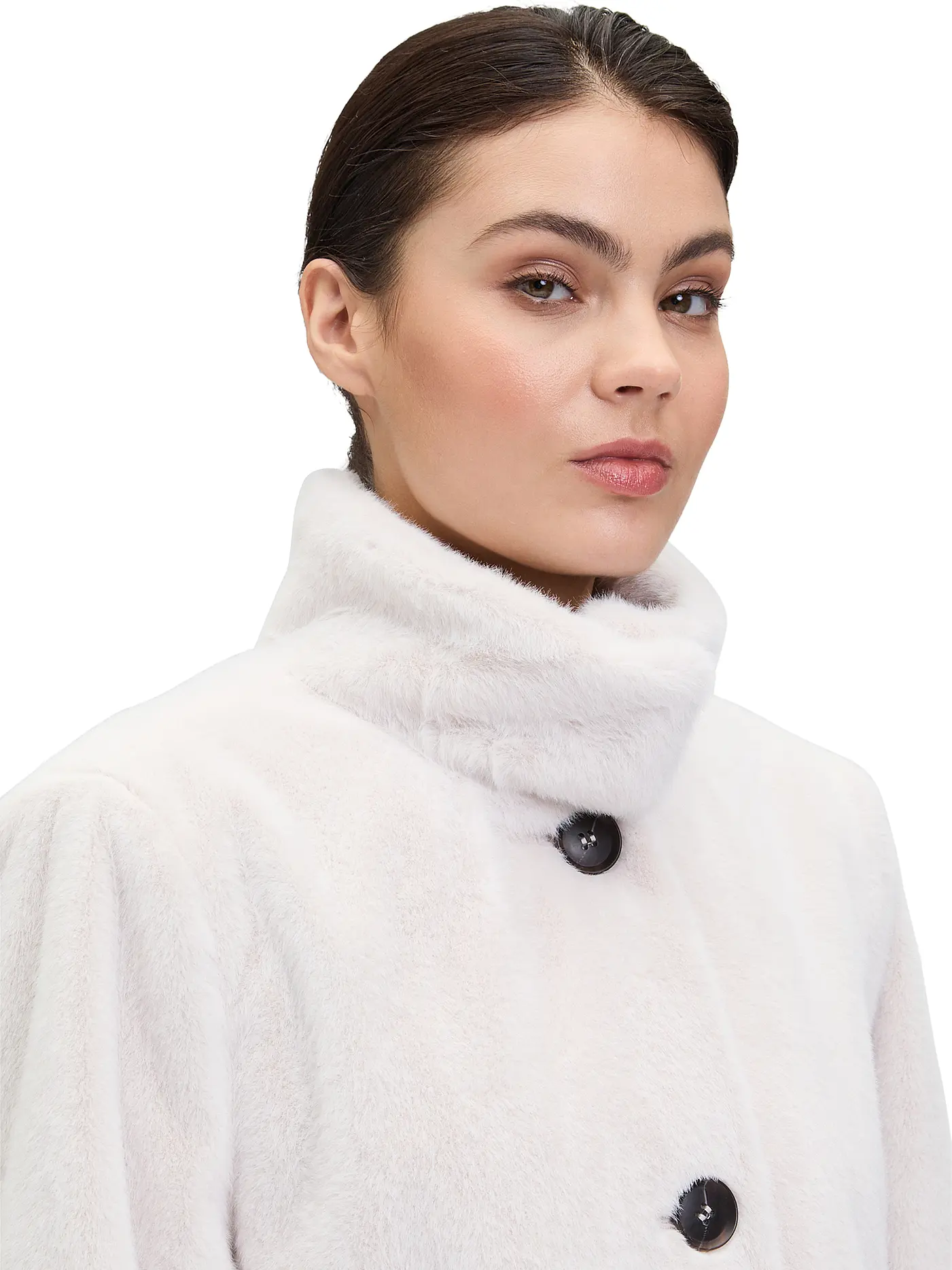 BETTY BARCLAY | Jacke in Felloptik | creme