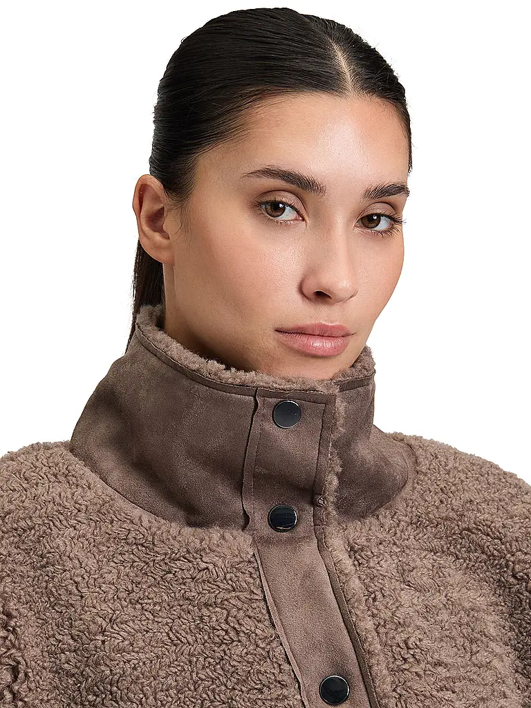 BETTY BARCLAY | Jacke in Felloptik | Braun