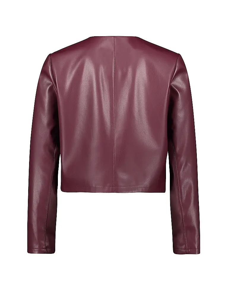 BETTY BARCLAY | Jacke in Lederoptik | Dunkelrot