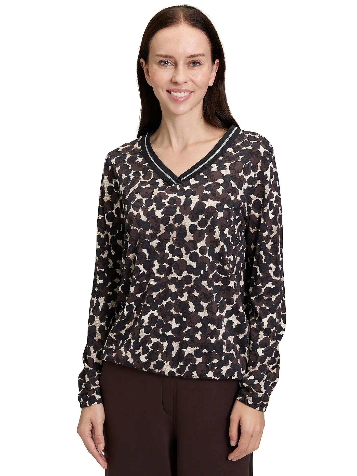 BETTY BARCLAY | Langarmshirt  | braun