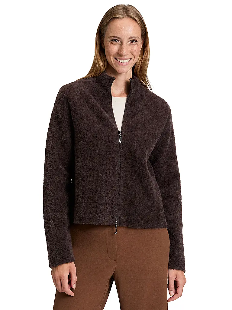 BETTY BARCLAY | Strickjacke in Felloptik | 