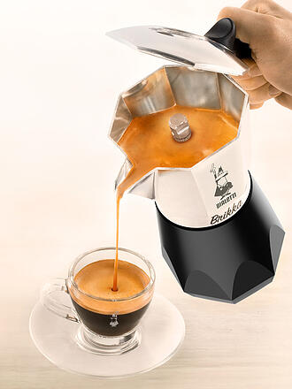 BIALETTI | Espressokocher BRIKKA 4 Tassen Alu / Schwarz