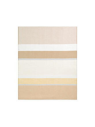 BIEDERLACK | Tagesdecke - Plaid 130x170cm  WHITE SANDSATION Sand Stripe 