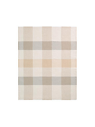 BIEDERLACK | Tagesdecke - Plaid 130x170cm  WHITE SANDSATION White Boucle 