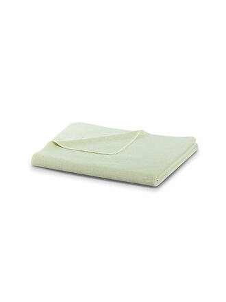 BIEDERLACK | Wohndecke Plaid 150x200cm OVERLOCK-STICH Pearl Mint