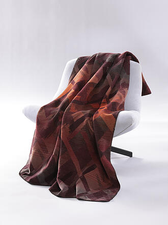 BIEDERLACK | Wohndecke - Plaid 150x200cm RUBY PASSION Garnet Glow 