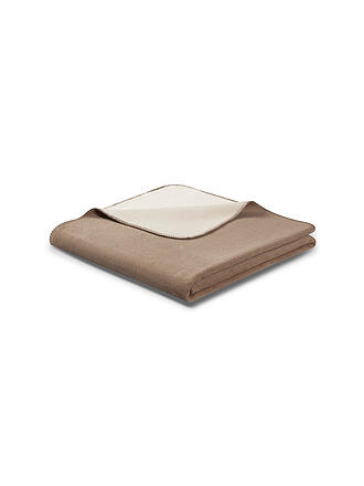BIEDERLACK | Wohndecke - Plaid 150x200cm UNI DOUBLEFACE Palisade Feder