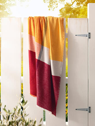 BIEDERLACK | Tagesdecke - Plaid 130x170cm GREAT SUNSET Orange