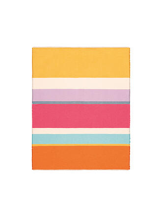 BIEDERLACK | Tagesdecke - Plaid 130x170cm NIZZA STRIPE Orange 