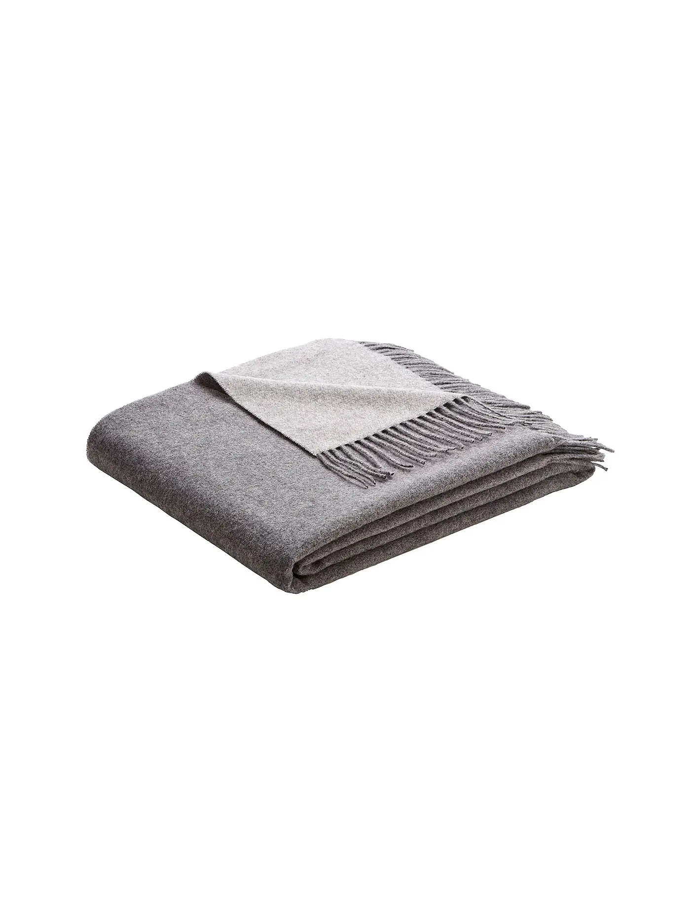 BIEDERLACK | Wohndecke Plaid CASHMERE 130x170cm Malva/Creme | grau