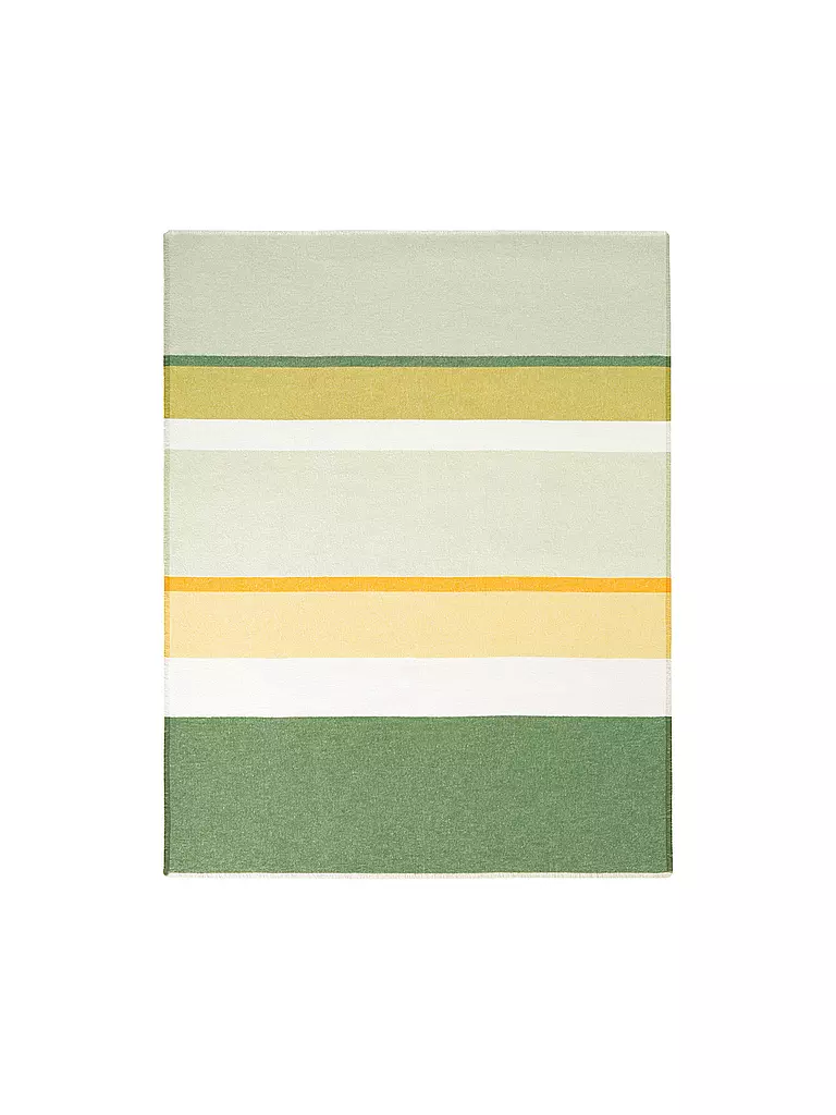 BIEDERLACK | Tagesdecke - Plaid 130x170cm  EVERGREEN Ever Stripe | hellgrün