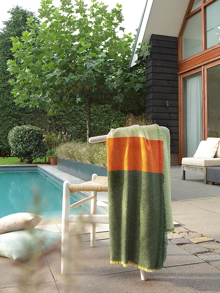 BIEDERLACK | Tagesdecke - Plaid 130x170cm  EVERGREEN Great Green | dunkelgrün