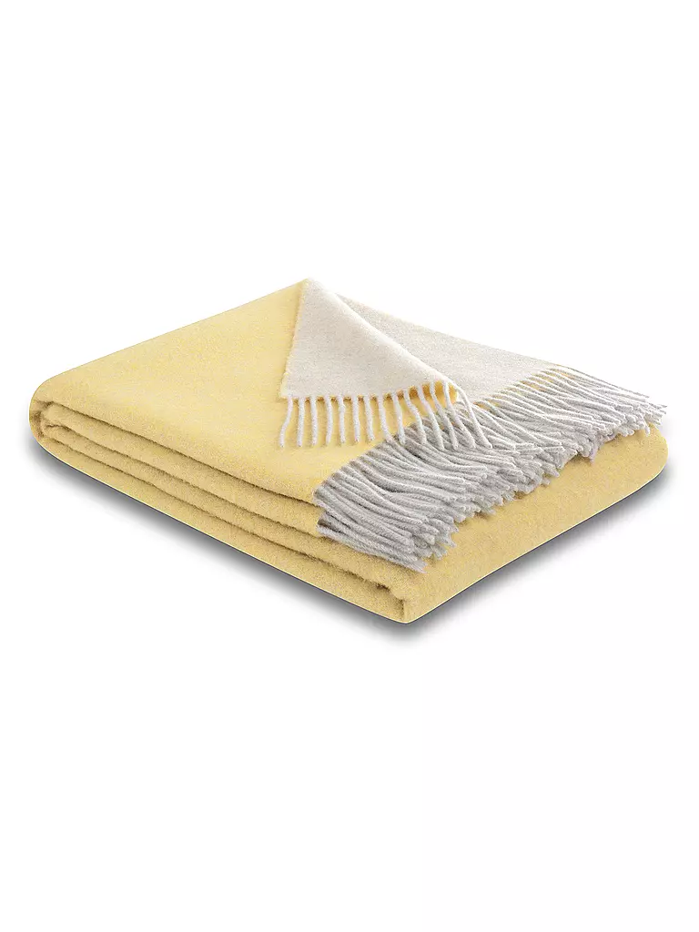 BIEDERLACK | Tagesdecke - Plaid 130x170cm Yellow Creme  | gelb