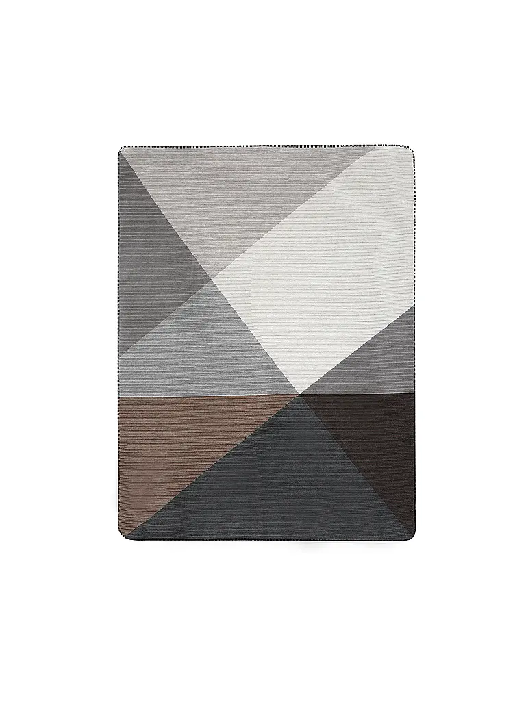 BIEDERLACK | Wohndecke - Plaid 150x200cm SIMPLY ELEGANT Feel Graphite  | braun