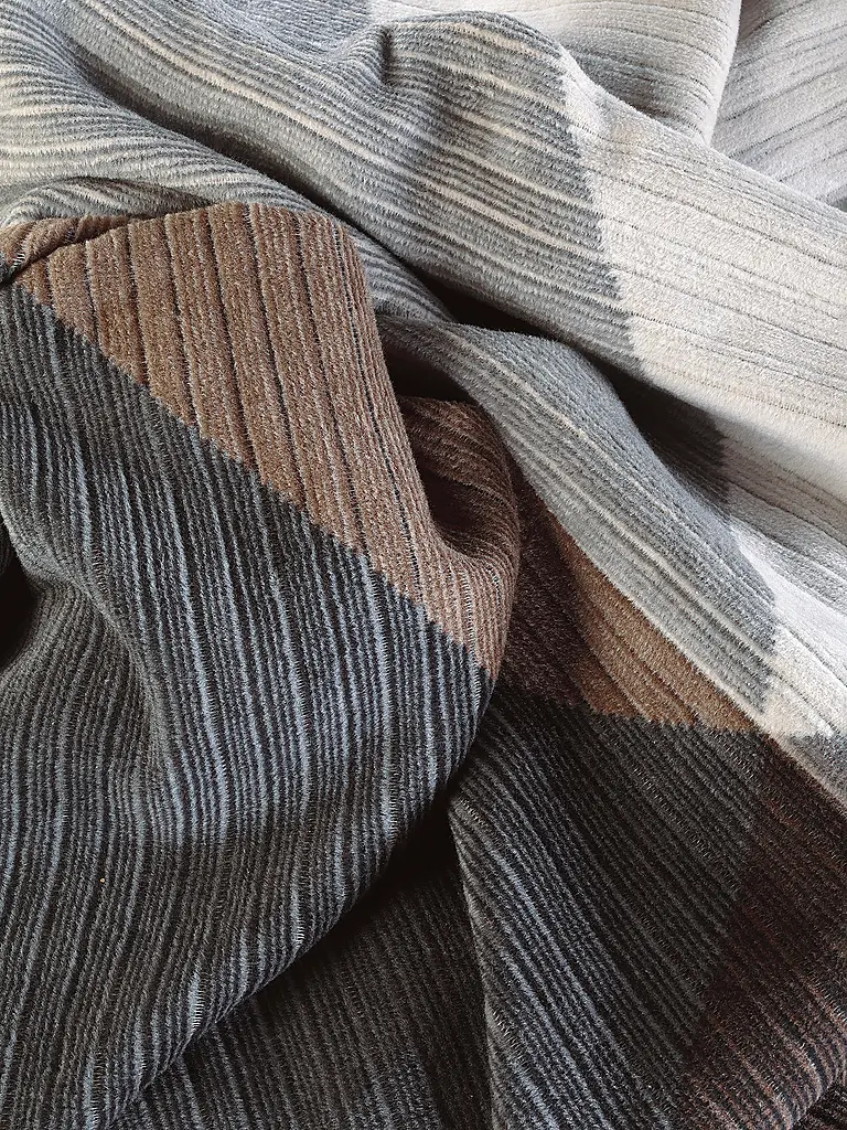 BIEDERLACK | Wohndecke - Plaid 150x200cm SIMPLY ELEGANT Feel Graphite | 