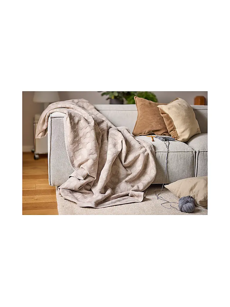 BIEDERLACK | Wohndecke - Plaid 150x200cm SIMPLY ELEGANT Feel Leo | 