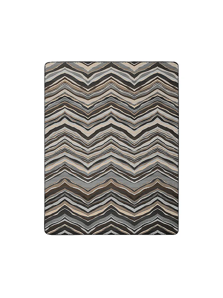 BIEDERLACK | Wohndecke - Plaid 150x200cm SIMPLY ELEGANT Wild Lines | braun