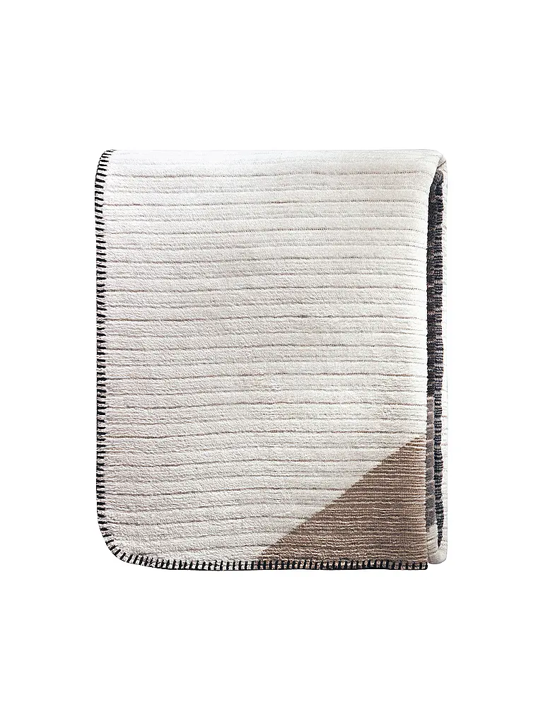 BIEDERLACK | Wohndecke - Plaid 150x200cm SIMPLY ELEGANT Wild Lines | braun