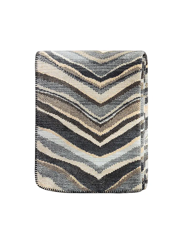 BIEDERLACK | Wohndecke - Plaid 150x200cm SIMPLY ELEGANT Wild Lines | braun