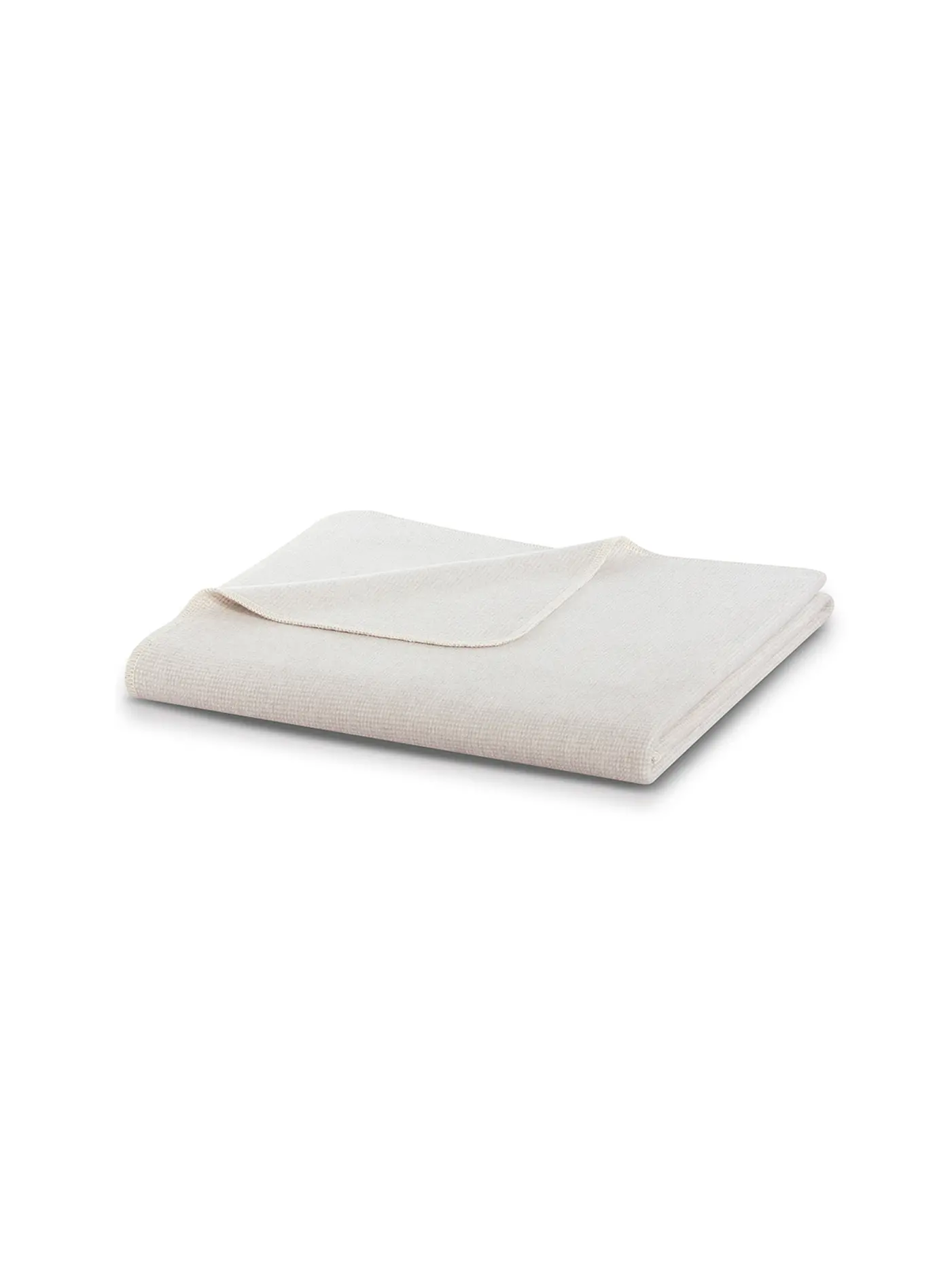 BIEDERLACK | Wohndecke Plaid 150x200cm OVERLOCK-STICH Pearl Grey | hellgrau