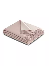 BIEDERLACK | Tagesdecke - Plaid 130x170cm Yellow Creme  | rosa