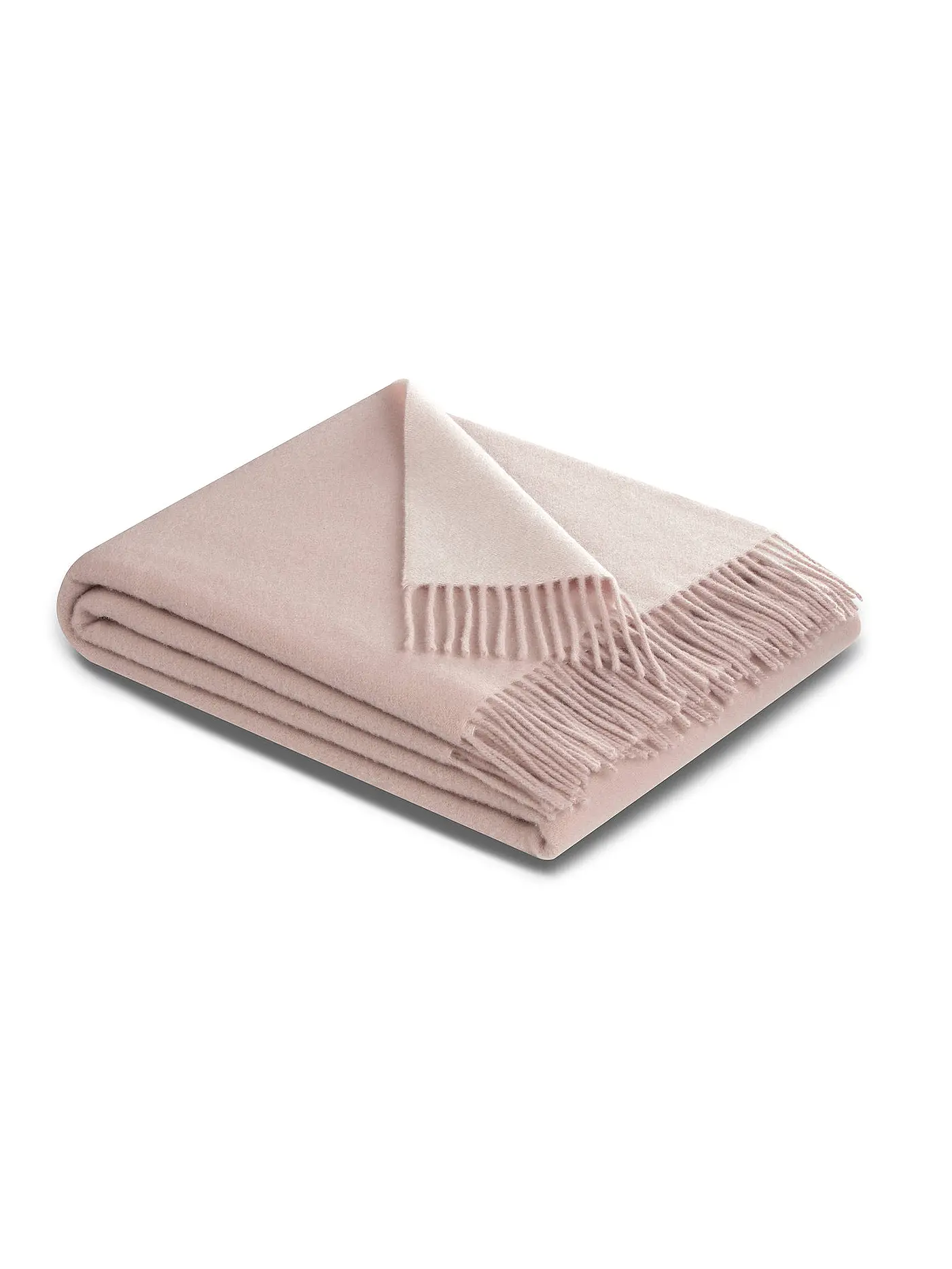 BIEDERLACK | Wohndecke Plaid CASHMERE 130x170cm Rose / Ecru | rosa