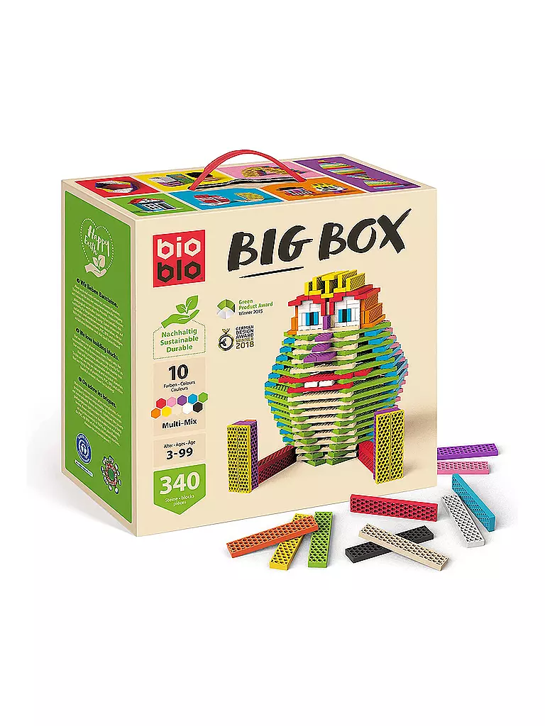 Bioblo | Big Box Multi-Mix mit 340 Bausteinen | keine Farbe