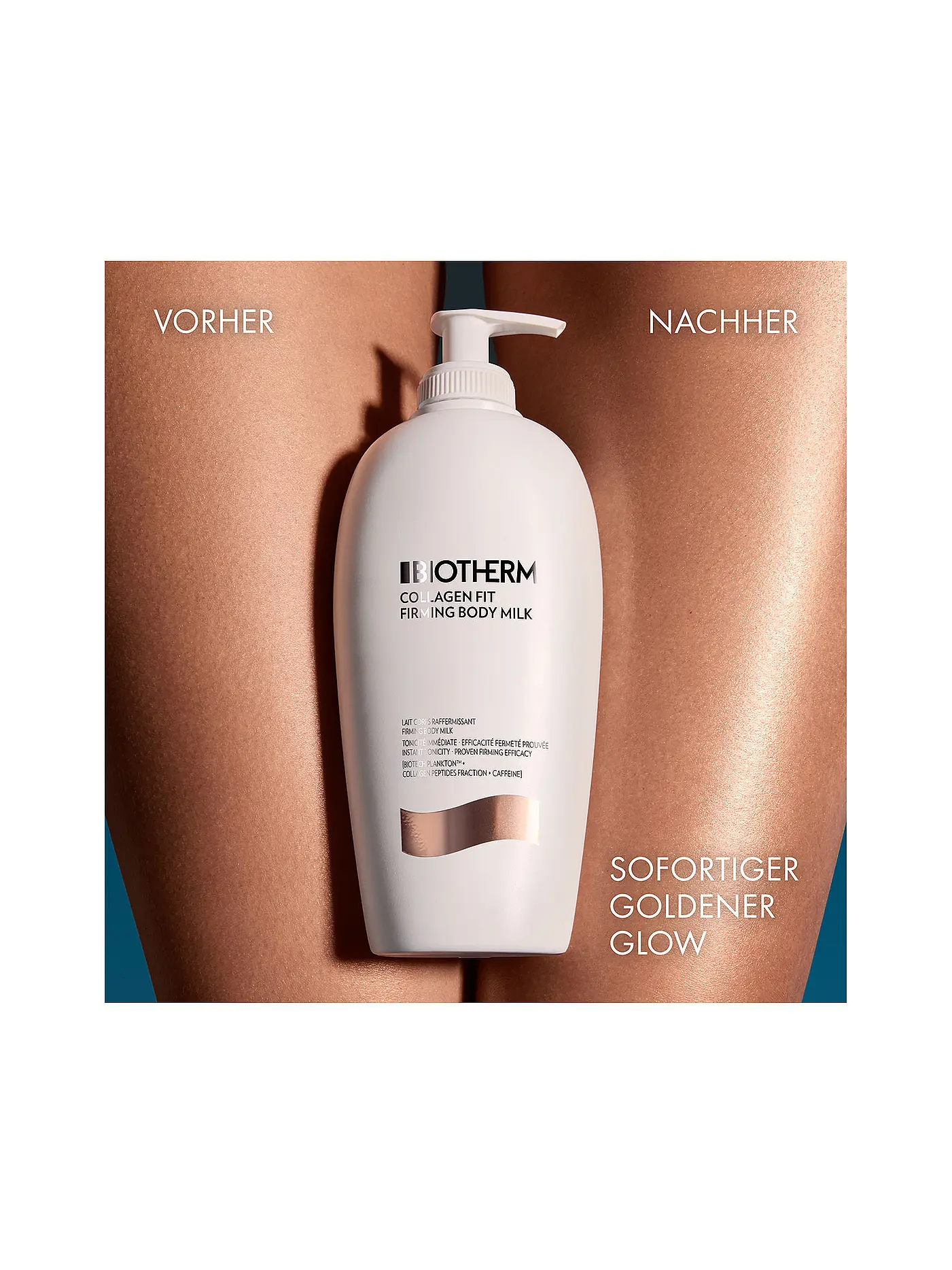 BIOTHERM | Collagen Fit Körpermilch mit Biotech Plankton™, Kollagen-Peptid-Fraktion & Koffein  400ml | keine Farbe