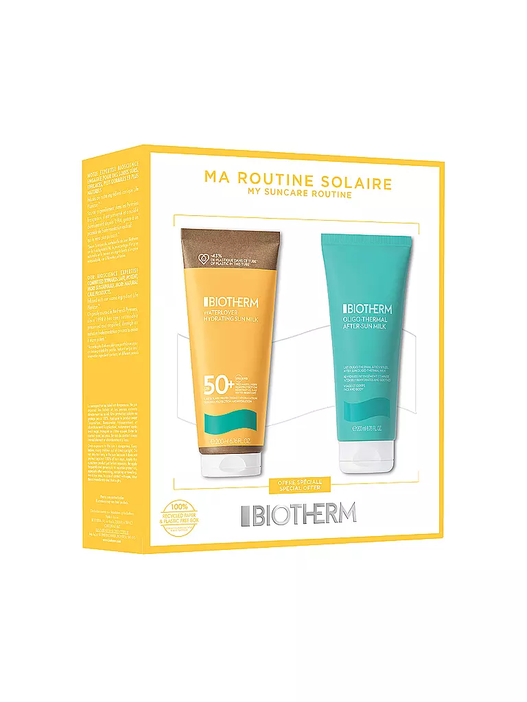 BIOTHERM | Geschenkset - Waterlover Hydrating Sunmilk SPF 50 Set 2x200ml | keine Farbe