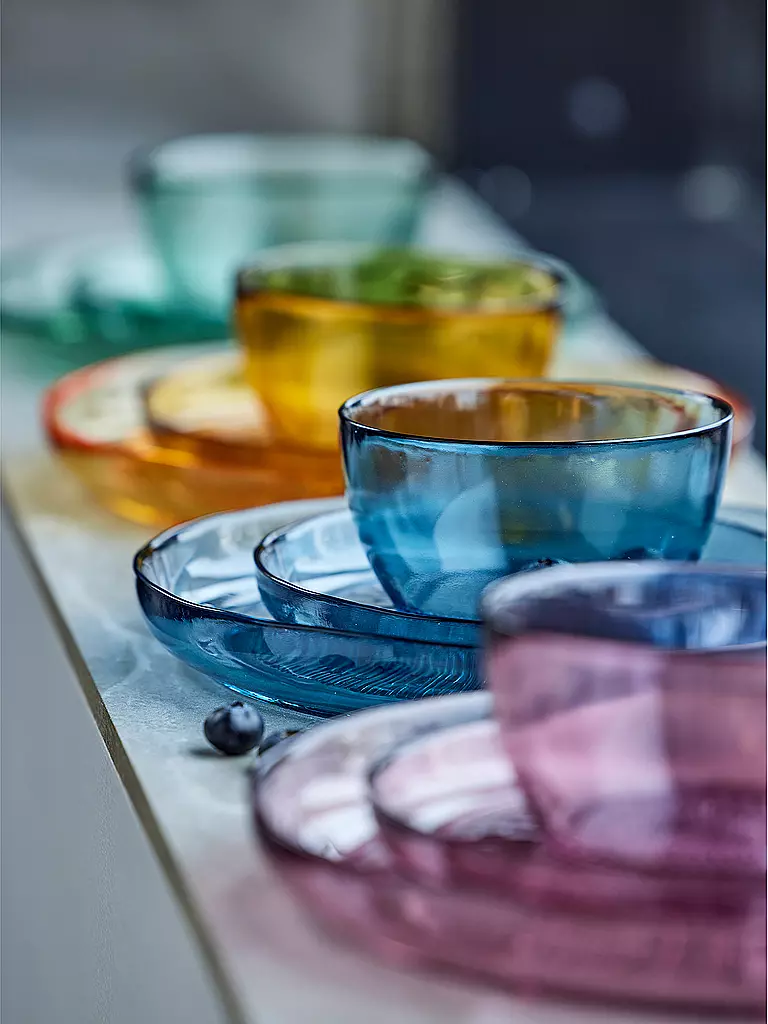 BITZ | Glasschale KUSINTHA 12cm Blau | hellgrün