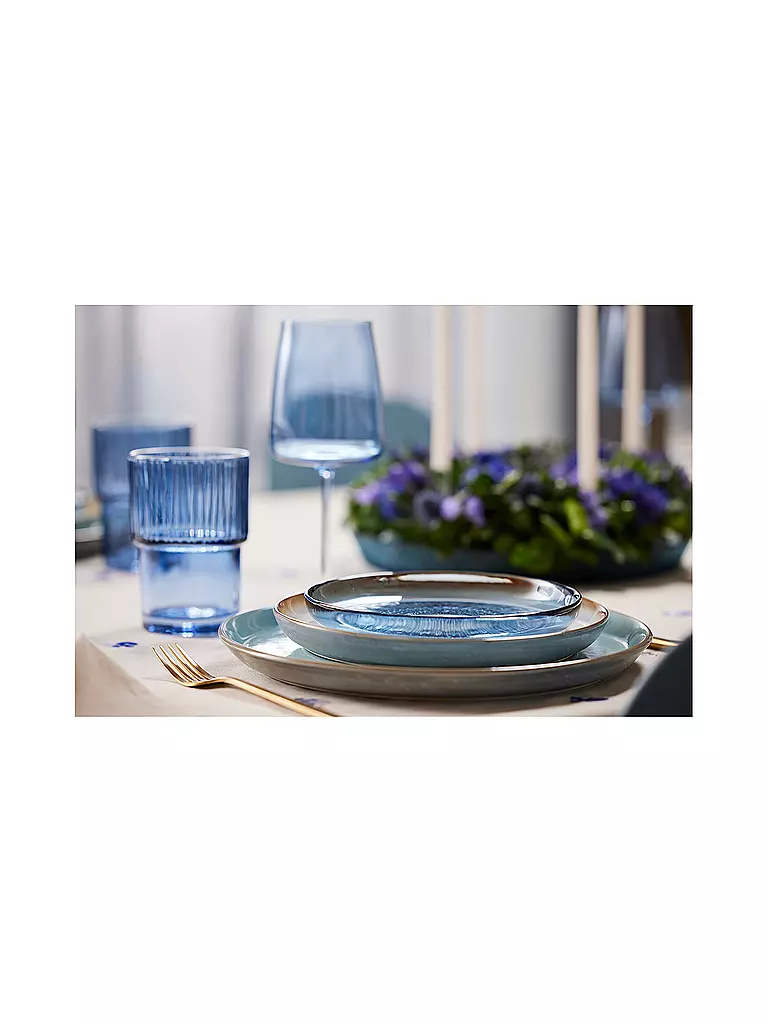 BITZ | Glasteller KUSINTHA 18cm Blau | orange