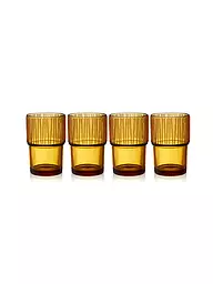 BITZ | Trinkglas KUSINTHA 4er Set 380ml Blau | orange