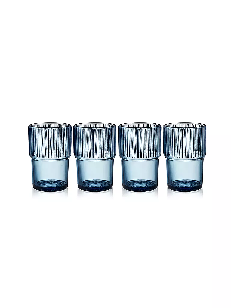 BITZ | Trinkglas KUSINTHA 4er Set 380ml Blau | blau