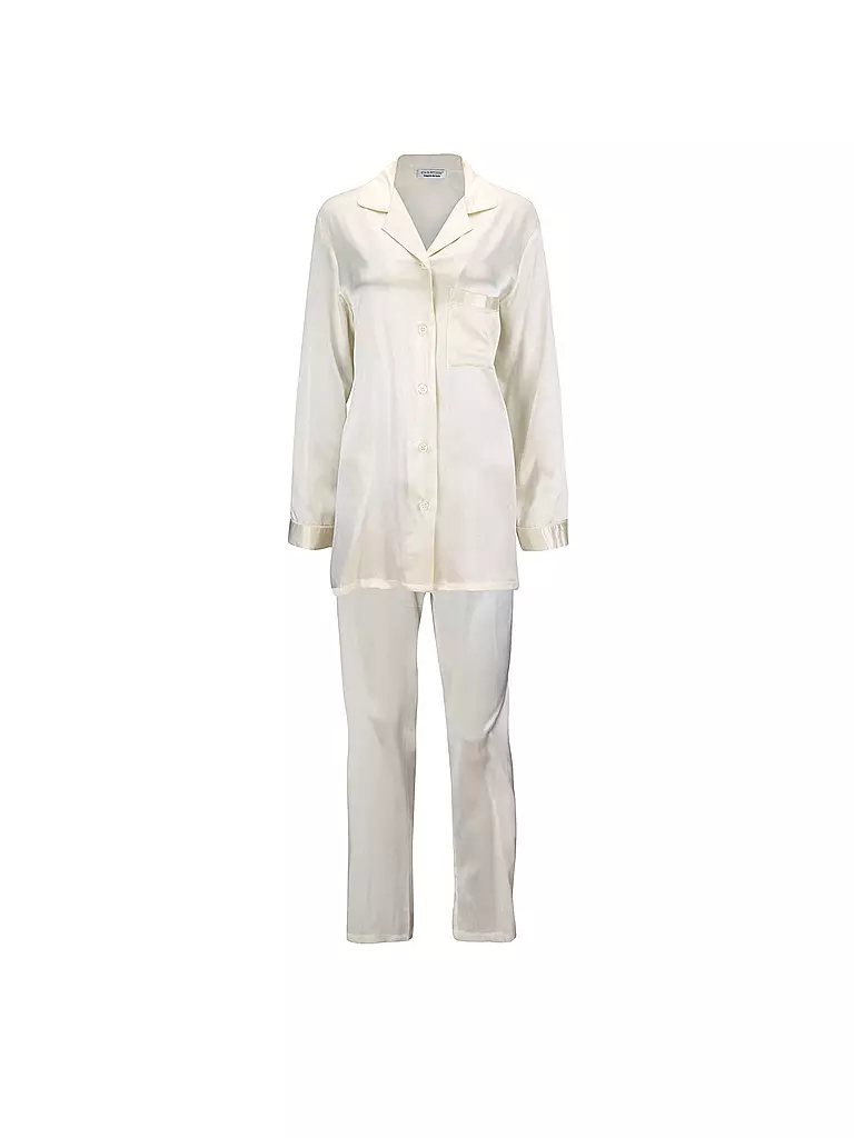 BITZER | Seiden-Pyjama (Champagner) | beige