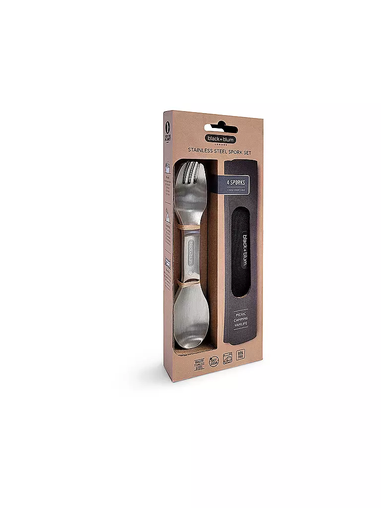 BLACK+BLUM |  Göffel Set 4-tlg. Edelstahl | silber