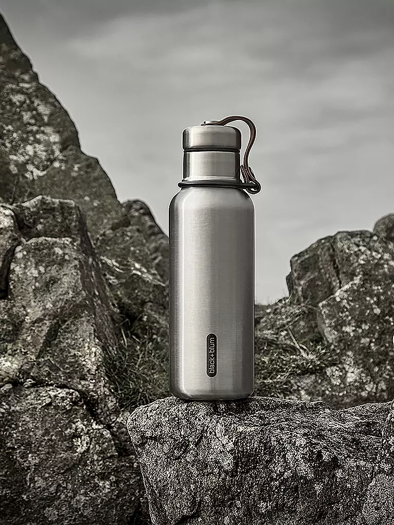 BLACK+BLUM | Isolierflasche 0,5l Schwarz/Edelstahl | schwarz