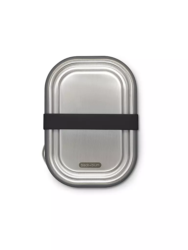 BLACK+BLUM | Lunchbox Gross 1l Schwarz/Edelstahl | schwarz