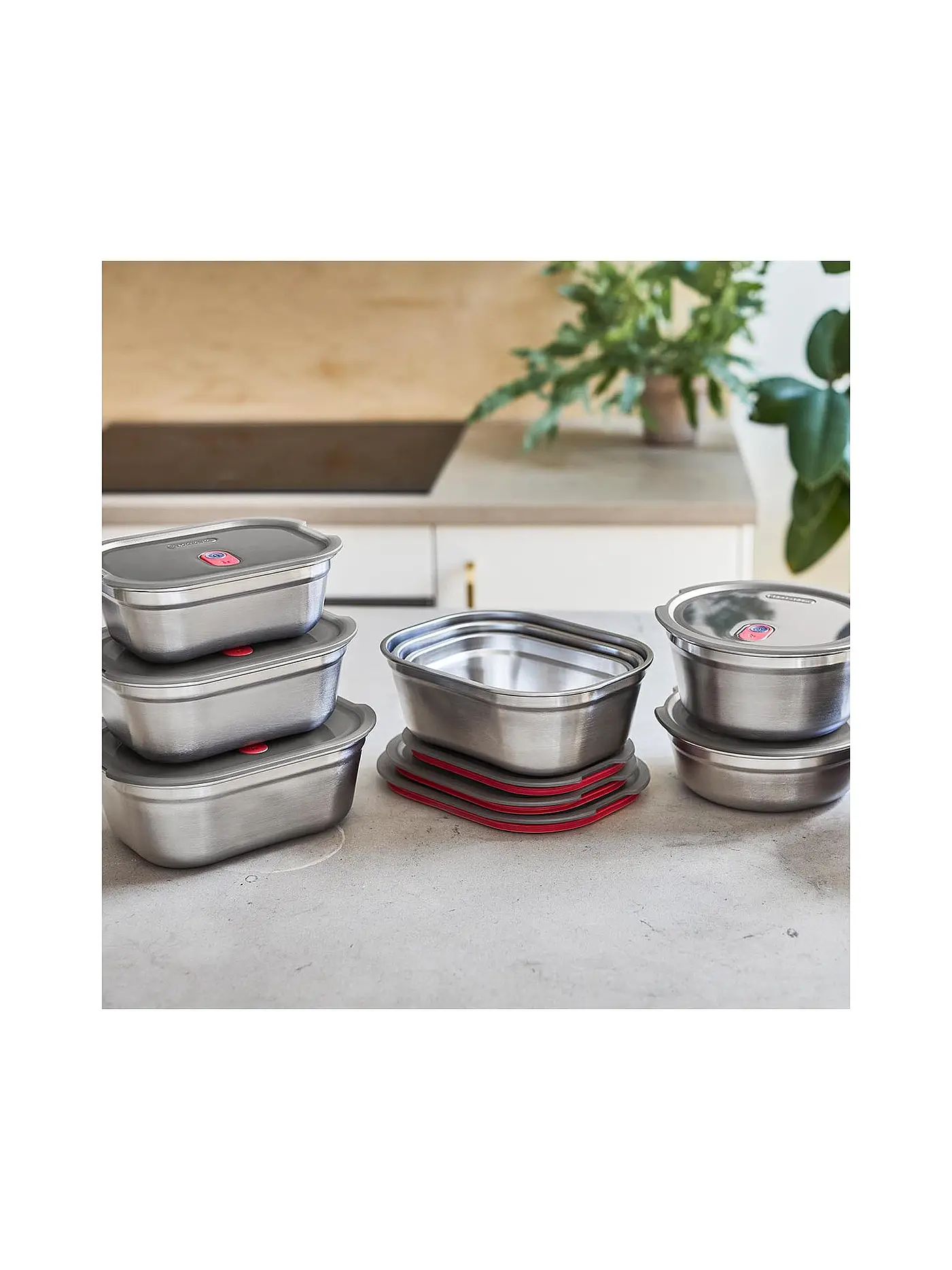 BLACK+BLUM | Multifunktionsbox 650ml Edelstahl | silber