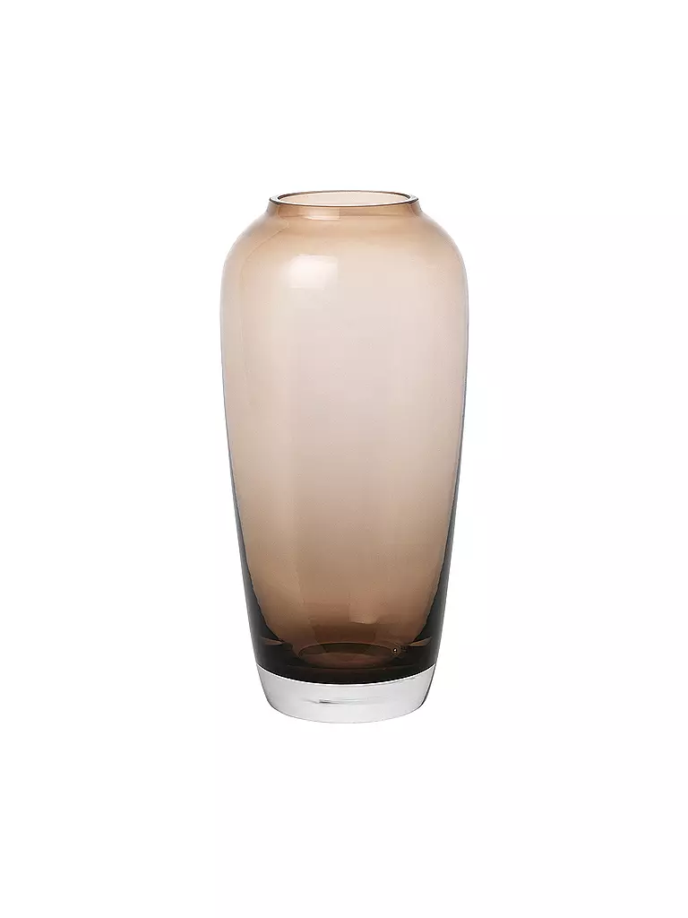 BLOMUS | Glas Vase LETA Large 17cm Coffee | braun
