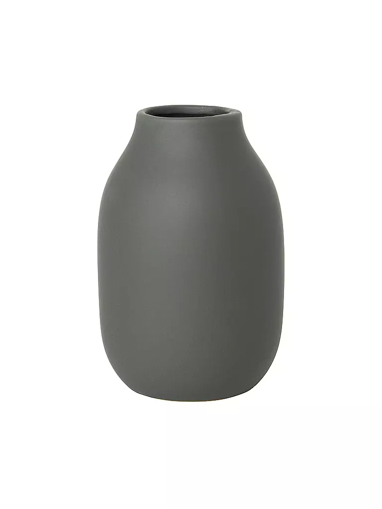 BLOMUS | Keramik Vase COLORA Small 15cm Agave Green | dunkelgrün