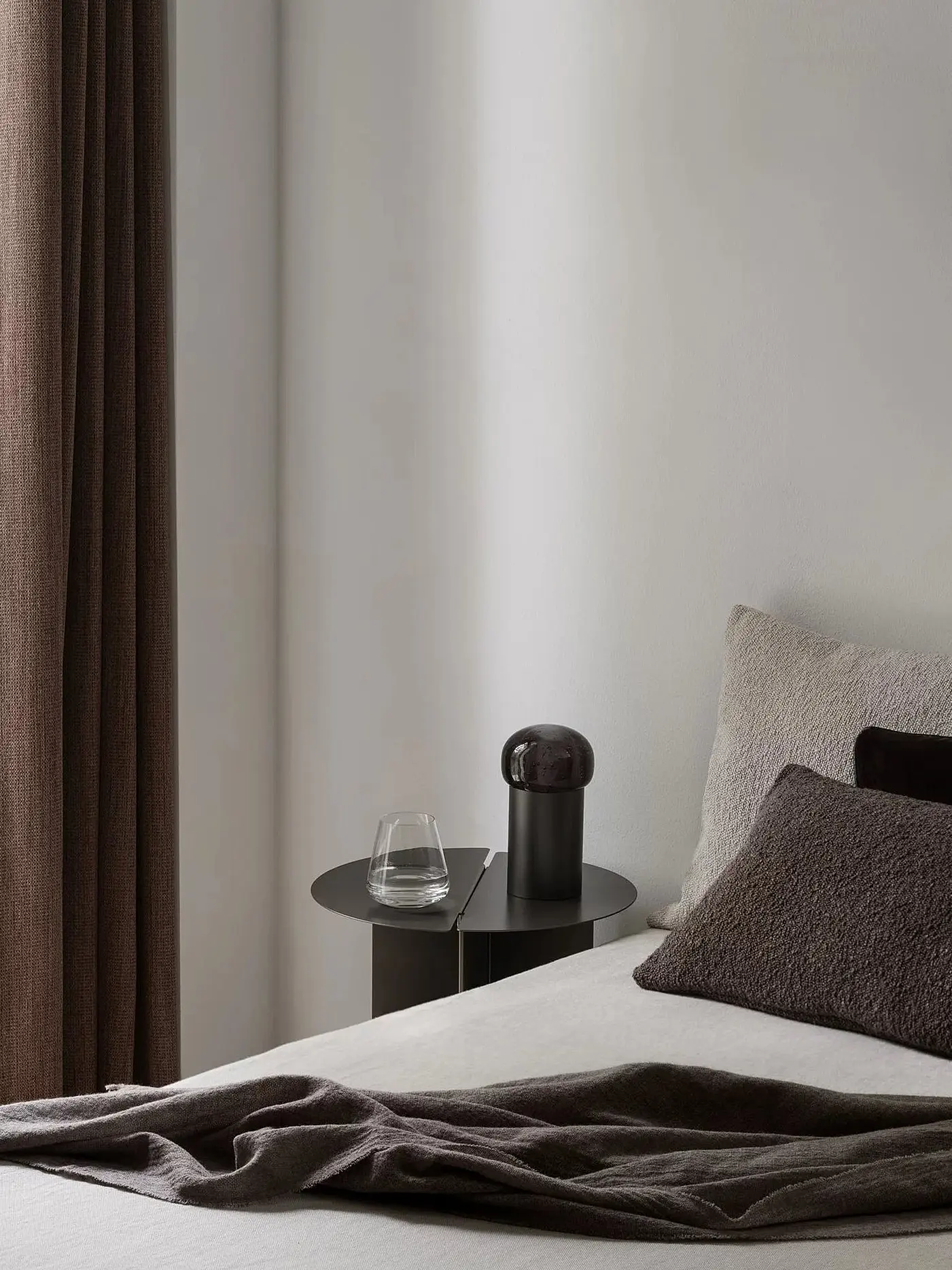 BLOMUS | Mobile LED Lampe 18cm Gun Metal | grau
