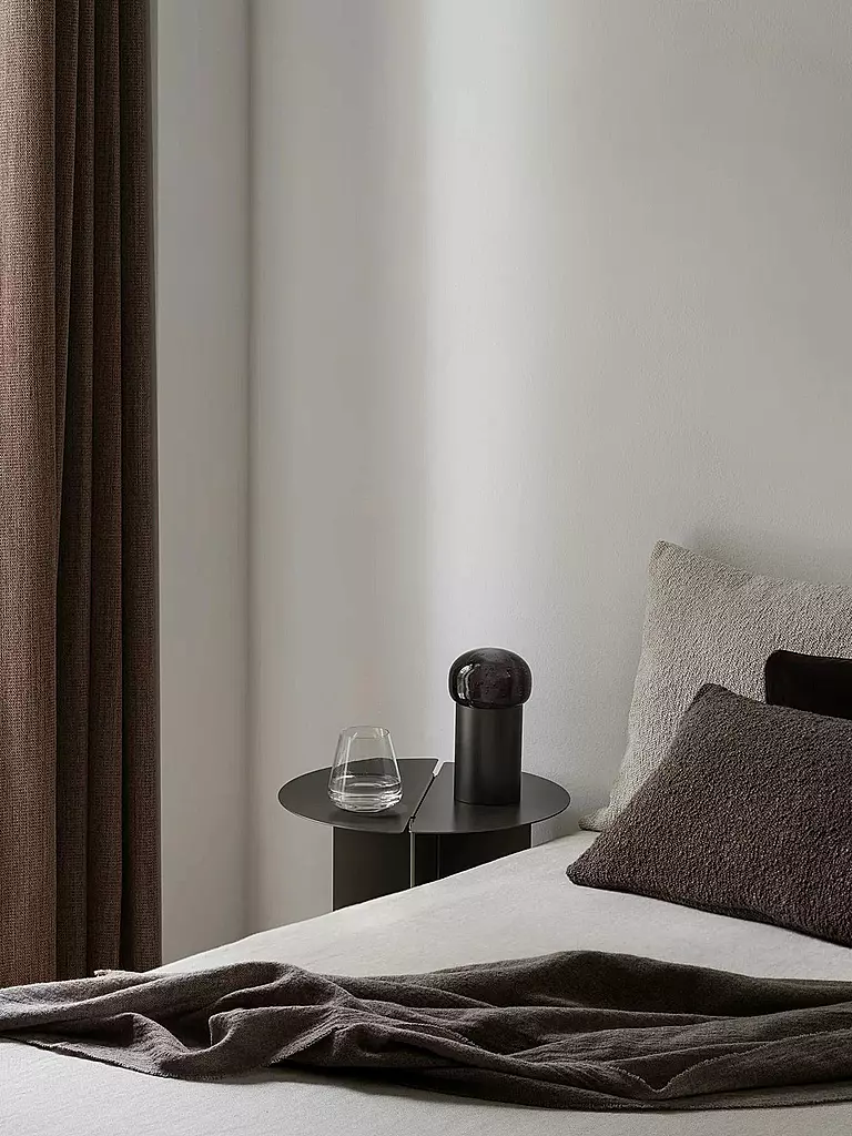 BLOMUS | Mobile LED Lampe 18cm Gun Metal | silber