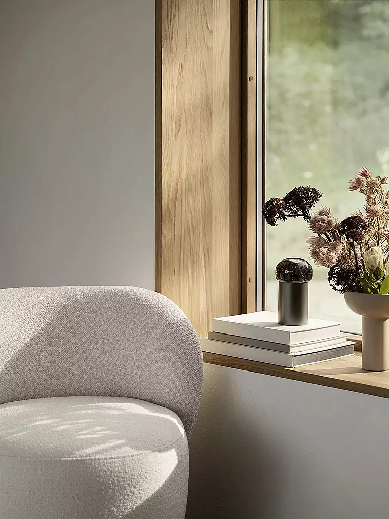 BLOMUS | Mobile LED Lampe 18cm Gun Metal | silber