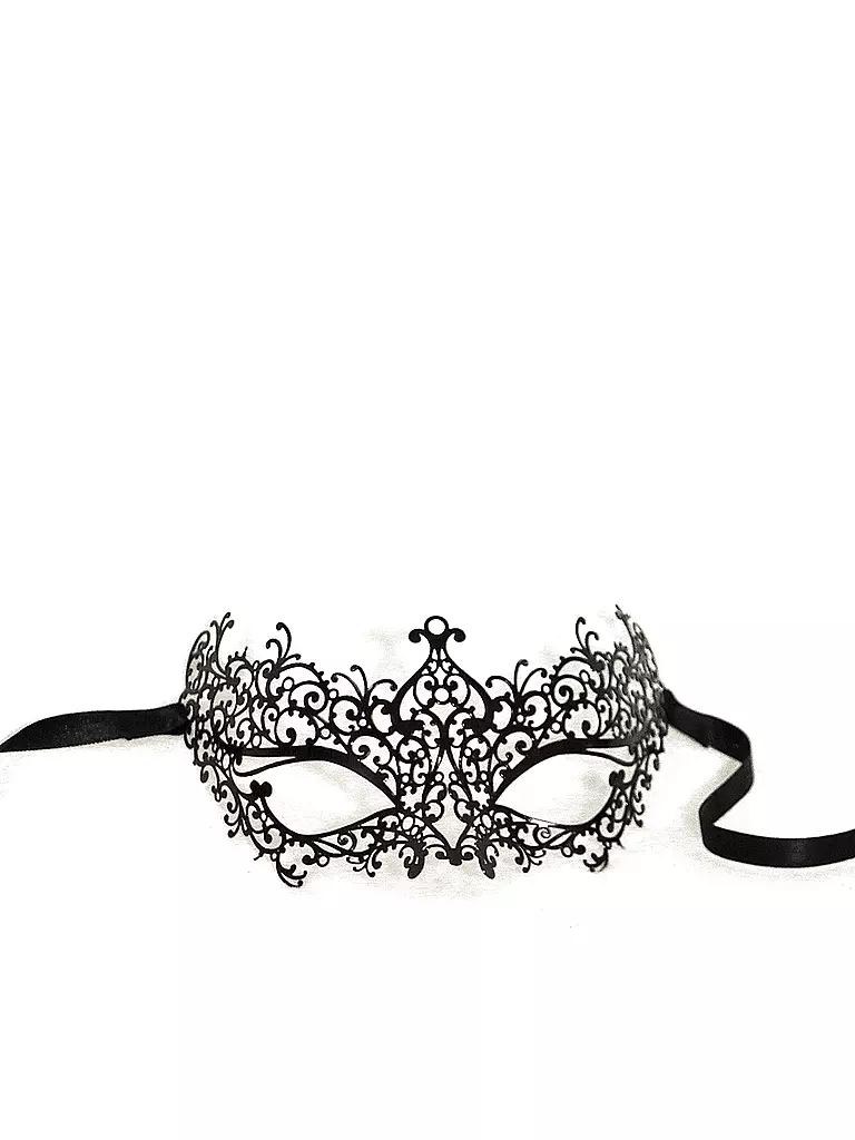 BLUEMOON | Venezianische Maske "Metallo - Elise V" | transparent