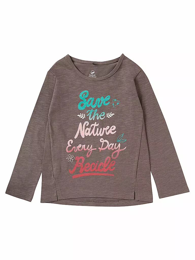 BOBOLI | Mädchen Langarmshirt | grau