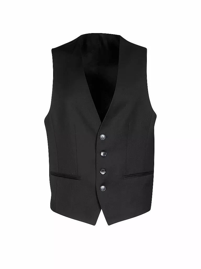 BOSS BUSINESS | Gilet Slim-Fit "Wilson" | schwarz