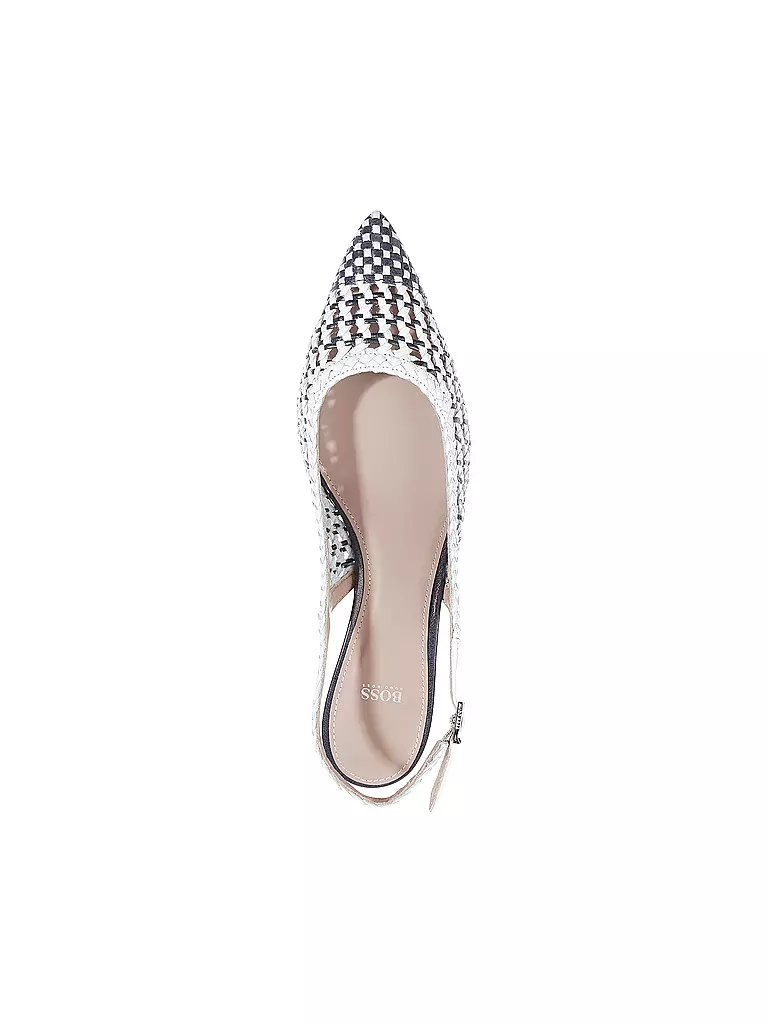BOSS BUSINESS | Sling-Pumps "Eddie" | weiß