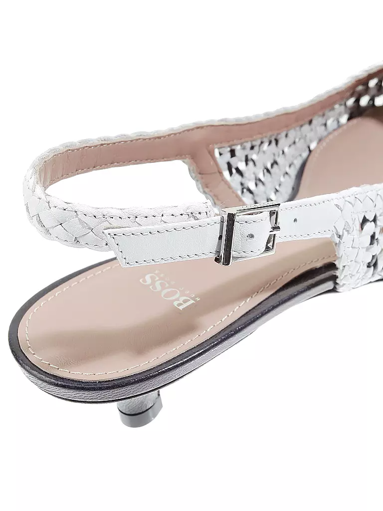 BOSS BUSINESS | Sling-Pumps "Eddie" | weiß