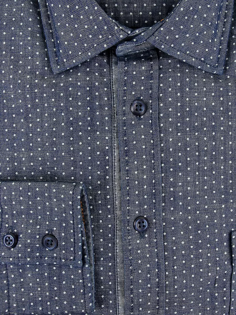 BOSS ORANGE | Hemd Slim-Fit "Eslime" | blau